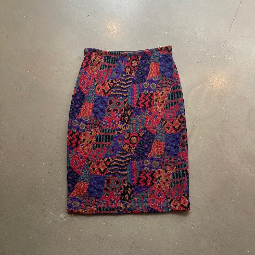 Missoni multi-coloured wool blend pencil skirt